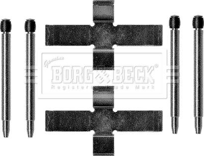 Borg & Beck BBK1129 - Piederumu komplekts, Disku bremžu uzlikas autodraugiem.lv