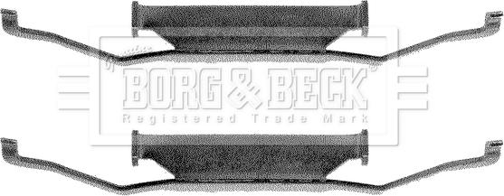 Borg & Beck BBK1127 - Piederumu komplekts, Disku bremžu uzlikas autodraugiem.lv
