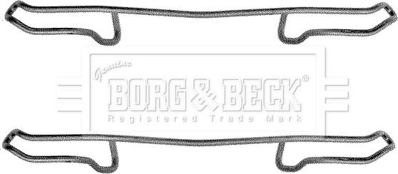 Borg & Beck BBK1179 - Piederumu komplekts, Disku bremžu uzlikas autodraugiem.lv
