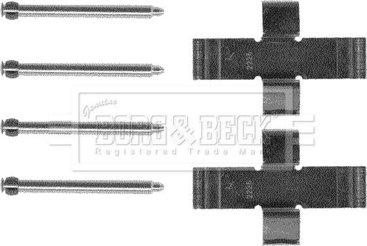 Borg & Beck BBK1175 - Piederumu komplekts, Disku bremžu uzlikas autodraugiem.lv