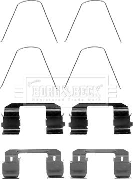 Borg & Beck BBK1363 - Piederumu komplekts, Disku bremžu uzlikas autodraugiem.lv
