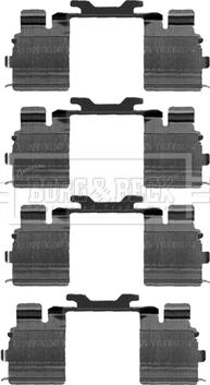 Borg & Beck BBK1302 - Piederumu komplekts, Disku bremžu uzlikas autodraugiem.lv