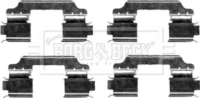 Borg & Beck BBK1240 - Piederumu komplekts, Disku bremžu uzlikas autodraugiem.lv