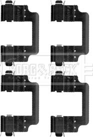 Borg & Beck BBK1247 - Piederumu komplekts, Disku bremžu uzlikas autodraugiem.lv