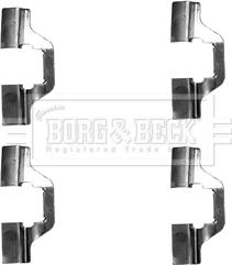 Borg & Beck BBK1255 - Piederumu komplekts, Disku bremžu uzlikas autodraugiem.lv