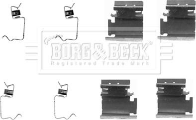 Borg & Beck BBK1204 - Piederumu komplekts, Disku bremžu uzlikas autodraugiem.lv