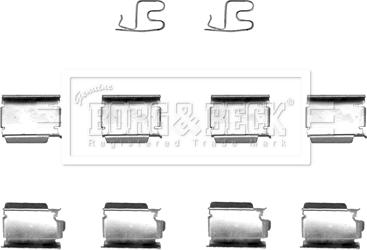 Borg & Beck BBK1201 - Piederumu komplekts, Disku bremžu uzlikas autodraugiem.lv