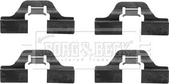 Borg & Beck BBK1203 - Piederumu komplekts, Disku bremžu uzlikas autodraugiem.lv