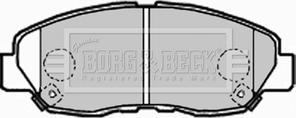Borg & Beck BBP1962 - Bremžu uzliku kompl., Disku bremzes autodraugiem.lv