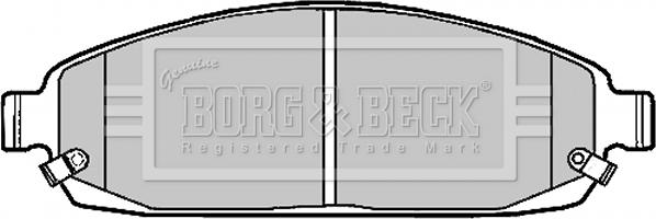 Borg & Beck BBP1911 - Bremžu uzliku kompl., Disku bremzes autodraugiem.lv