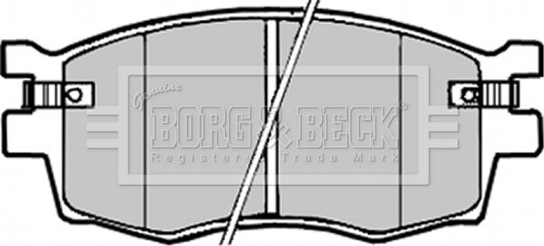 Borg & Beck BBP1923 - Bremžu uzliku kompl., Disku bremzes autodraugiem.lv