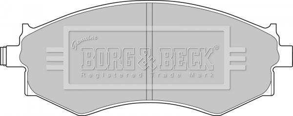 Borg & Beck BBP1494 - Bremžu uzliku kompl., Disku bremzes autodraugiem.lv