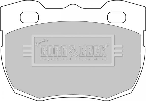 Borg & Beck BBP1496 - Bremžu uzliku kompl., Disku bremzes autodraugiem.lv