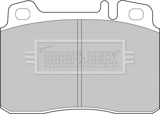 Borg & Beck BBP1492 - Bremžu uzliku kompl., Disku bremzes autodraugiem.lv