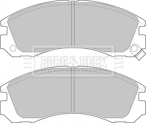 Borg & Beck BBP1449 - Bremžu uzliku kompl., Disku bremzes autodraugiem.lv