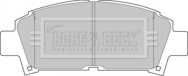 Borg & Beck BBP1440 - Bremžu uzliku kompl., Disku bremzes autodraugiem.lv