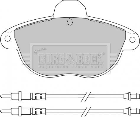 Borg & Beck BBP1455 - Bremžu uzliku kompl., Disku bremzes autodraugiem.lv