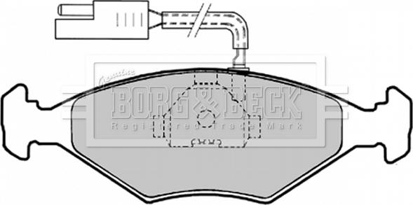 Borg & Beck BBP1456 - Bremžu uzliku kompl., Disku bremzes autodraugiem.lv