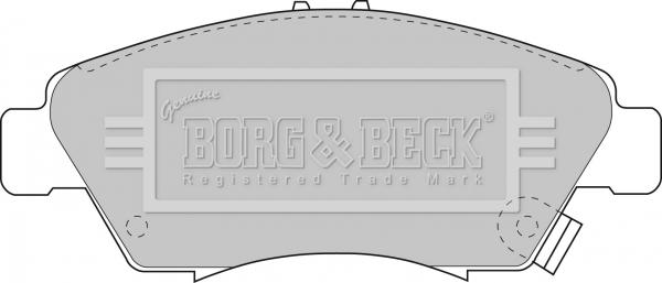 Borg & Beck BBP1457 - Bremžu uzliku kompl., Disku bremzes autodraugiem.lv