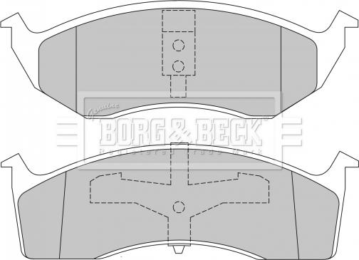 Borg & Beck BBP1465 - Bremžu uzliku kompl., Disku bremzes autodraugiem.lv