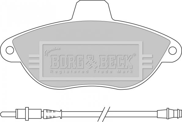 Borg & Beck BBP1461 - Bremžu uzliku kompl., Disku bremzes autodraugiem.lv