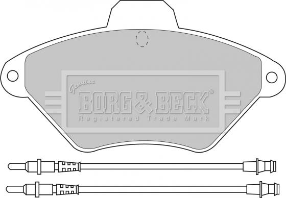 Borg & Beck BBP1468 - Bremžu uzliku kompl., Disku bremzes autodraugiem.lv