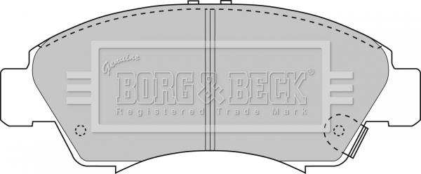 Borg & Beck BBP1467 - Bremžu uzliku kompl., Disku bremzes autodraugiem.lv