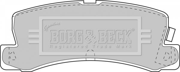 Borg & Beck BBP1405 - Bremžu uzliku kompl., Disku bremzes autodraugiem.lv