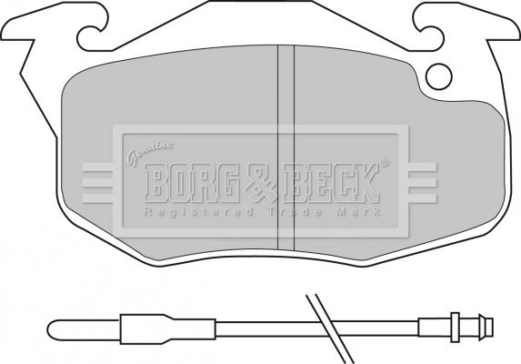 Borg & Beck BBP1414 - Bremžu uzliku kompl., Disku bremzes autodraugiem.lv