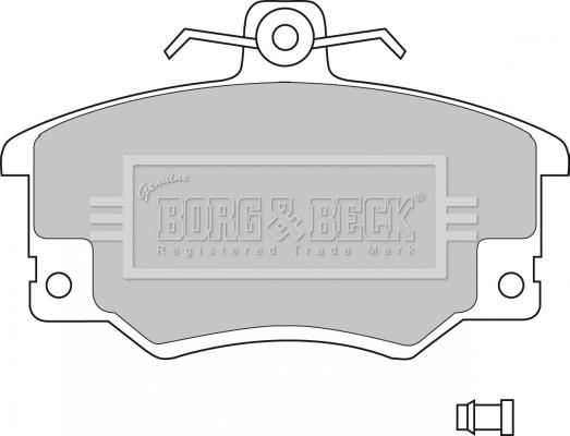 Borg & Beck BBP1410 - Bremžu uzliku kompl., Disku bremzes autodraugiem.lv