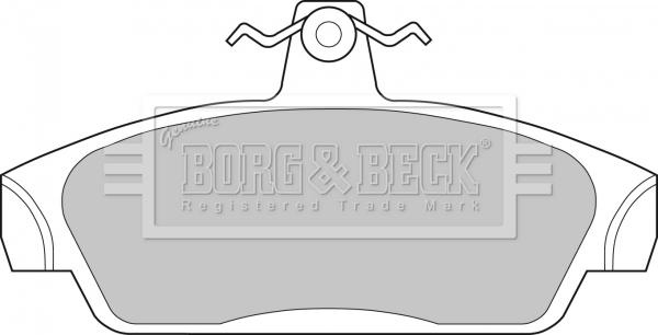 Borg & Beck BBP1411 - Bremžu uzliku kompl., Disku bremzes autodraugiem.lv