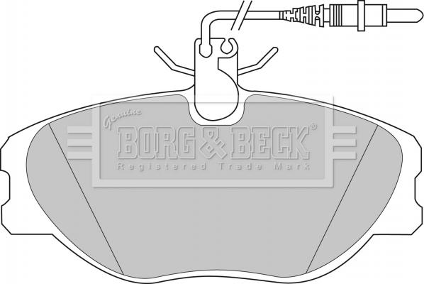 Borg & Beck BBP1438 - Bremžu uzliku kompl., Disku bremzes autodraugiem.lv