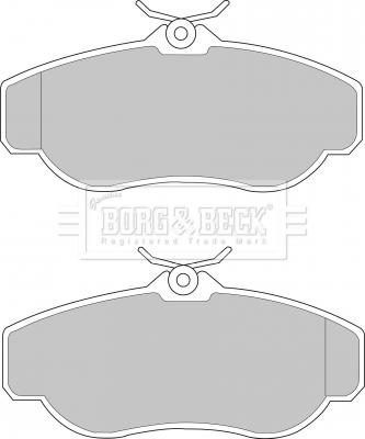 Borg & Beck BBP1429 - Bremžu uzliku kompl., Disku bremzes autodraugiem.lv