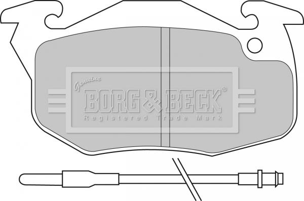 Borg & Beck BBP1425 - Bremžu uzliku kompl., Disku bremzes autodraugiem.lv