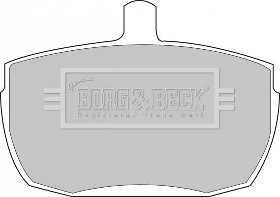 Borg & Beck BBP1422 - Bremžu uzliku kompl., Disku bremzes autodraugiem.lv