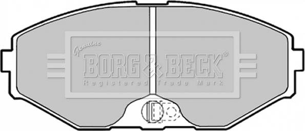 Borg & Beck BBP1598 - Bremžu uzliku kompl., Disku bremzes autodraugiem.lv