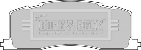 Borg & Beck BBP1593 - Bremžu uzliku kompl., Disku bremzes autodraugiem.lv