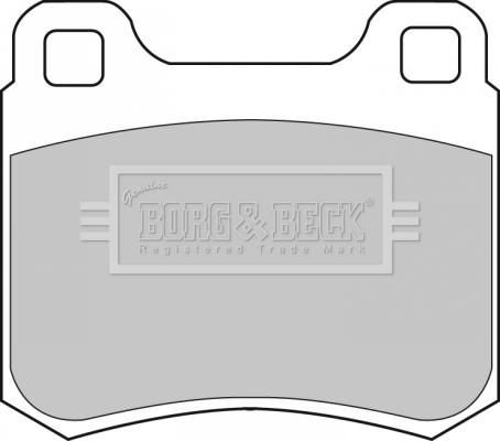 Borg & Beck BBP1544 - Bremžu uzliku kompl., Disku bremzes autodraugiem.lv