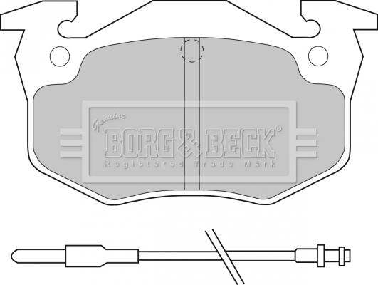 Borg & Beck BBP1545 - Bremžu uzliku kompl., Disku bremzes autodraugiem.lv