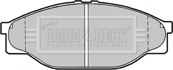 Borg & Beck BBP1548 - Bremžu uzliku kompl., Disku bremzes autodraugiem.lv