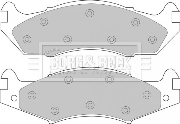 Borg & Beck BBP1566 - Bremžu uzliku kompl., Disku bremzes autodraugiem.lv