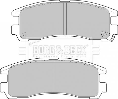 Borg & Beck BBP1500 - Bremžu uzliku kompl., Disku bremzes autodraugiem.lv