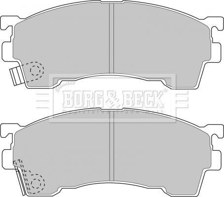 Borg & Beck BBP1516 - Bremžu uzliku kompl., Disku bremzes autodraugiem.lv