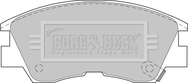 Borg & Beck BBP1511 - Bremžu uzliku kompl., Disku bremzes autodraugiem.lv
