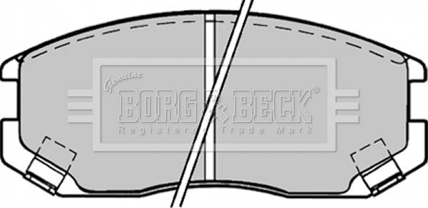 Borg & Beck BBP1518 - Bremžu uzliku kompl., Disku bremzes autodraugiem.lv