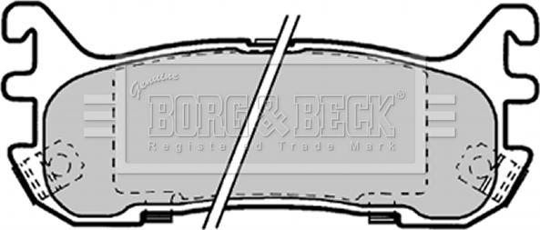 Borg & Beck BBP1584 - Bremžu uzliku kompl., Disku bremzes autodraugiem.lv