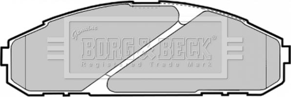 Borg & Beck BBP1585 - Bremžu uzliku kompl., Disku bremzes autodraugiem.lv