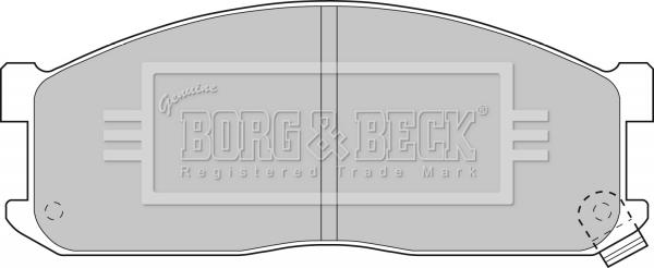 Borg & Beck BBP1536 - Bremžu uzliku kompl., Disku bremzes autodraugiem.lv