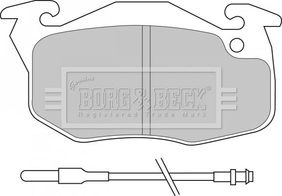 Borg & Beck BBP1532 - Bremžu uzliku kompl., Disku bremzes autodraugiem.lv