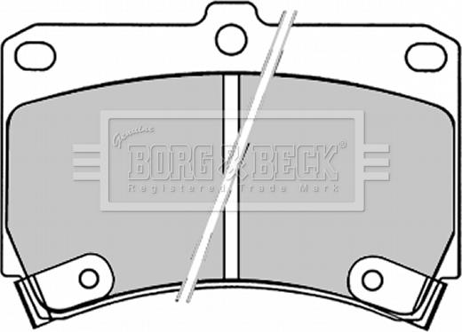 Borg & Beck BBP1520 - Bremžu uzliku kompl., Disku bremzes autodraugiem.lv